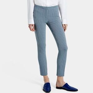 Theory Women’s Classic Skinny‎ Pants Crop Screen Viscose Blue Midnight Size 8